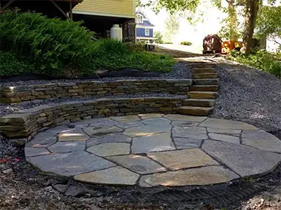 Patio Perfection: Ideas and Inspiration for a Natural Stone Patio, Sharon, VT