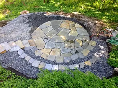 Patio Perfection: Ideas and Inspiration for a Natural Stone Patio, Sharon, VT