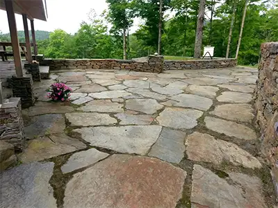 Patio Perfection: Ideas and Inspiration for a Natural Stone Patio, Sharon, VT