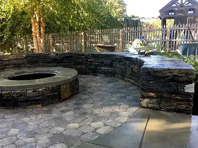 Patio Perfection: Ideas and Inspiration for a Natural Stone Patio, Sharon, VT